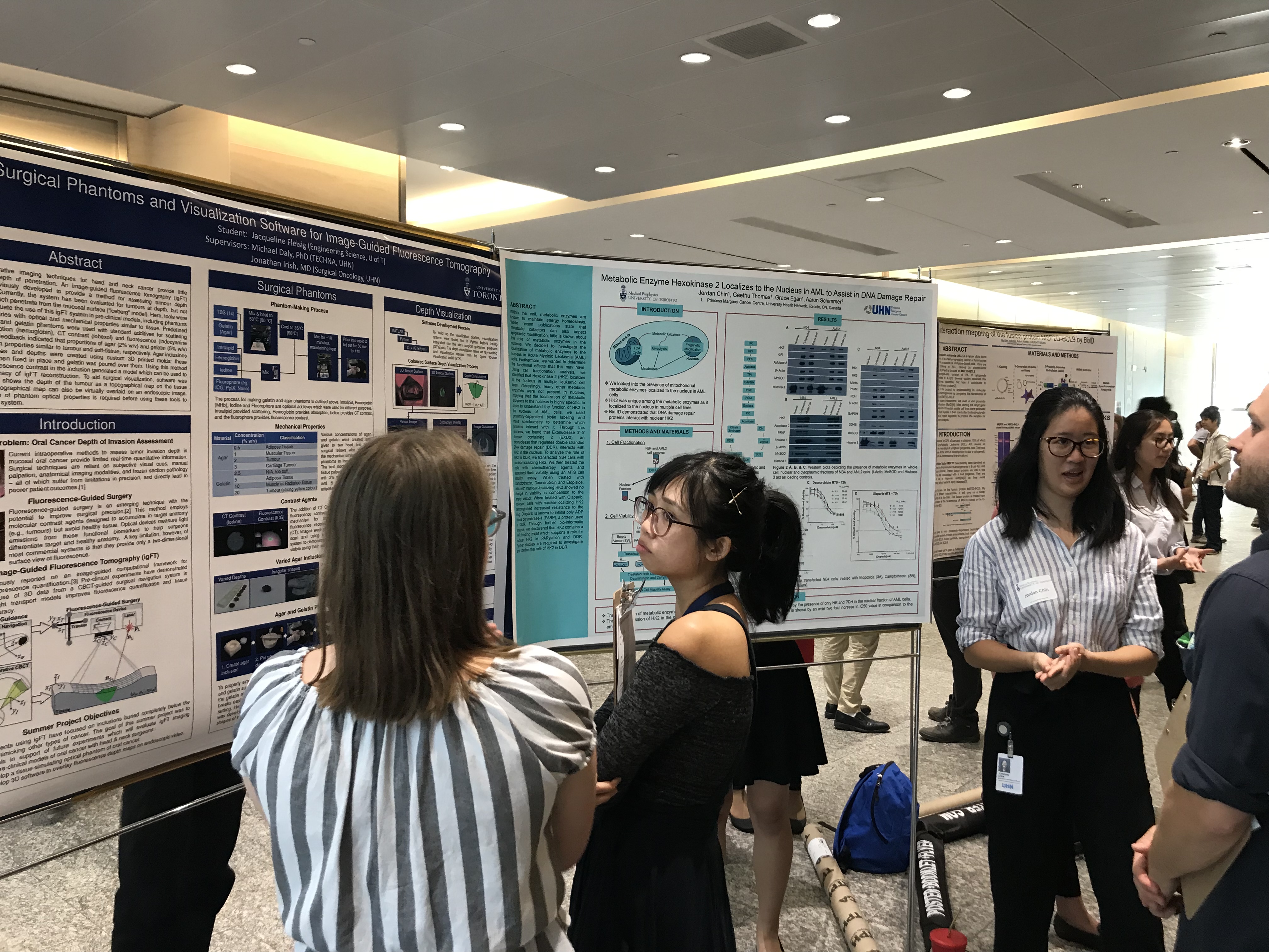 Summer Student showcasing research poster