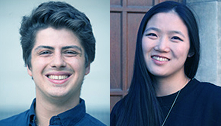 Photo of Alex Dhaliwal and Lydia Liu, 2019 Vanier Scholarship recipients